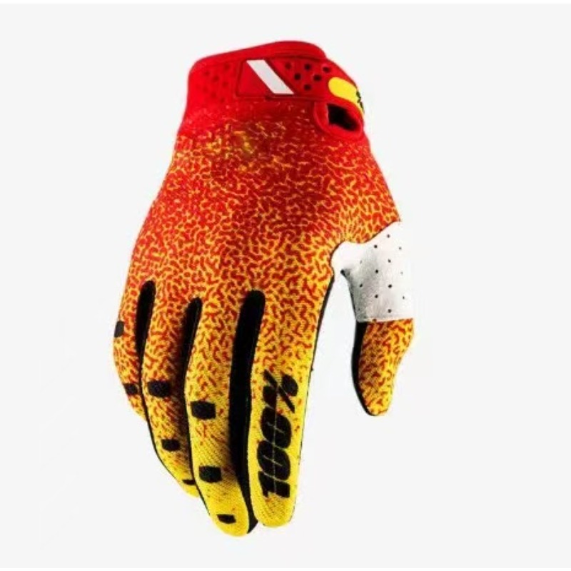 Cycling Glove Padded - 通気性のあるフルフィンガーサイクリンググローブ、タッチスクリーン対応、滑り止め、MTB、オートバイ、モトクロス、男女兼用、オフロードダートバイクライディング用