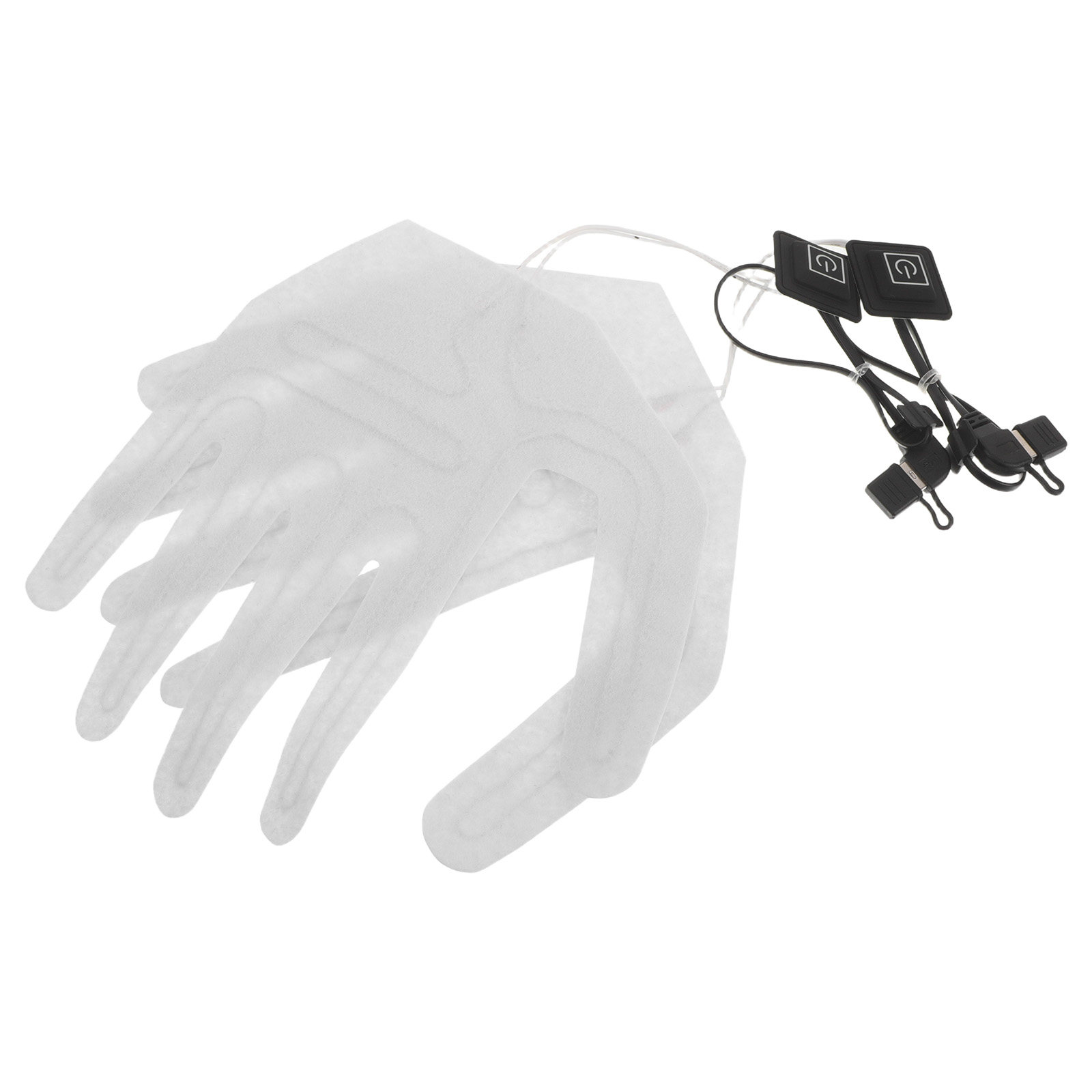 Cycling Glove Padded - 充電式ヒーター内蔵グローブ用パッド2個セット。スキーやサイクリング、その他の冬のスポーツに最適な、指全体を温めるタイプ。