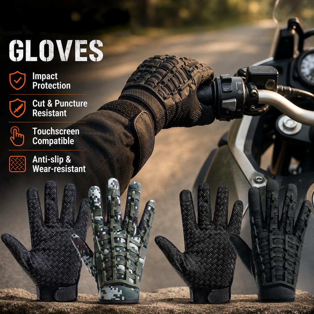 Work Glove Impact - タクティカルグローブ タッチスクリーン対応 バイク用ライディンググローブ 耐衝撃性 滑り止め サイクリング