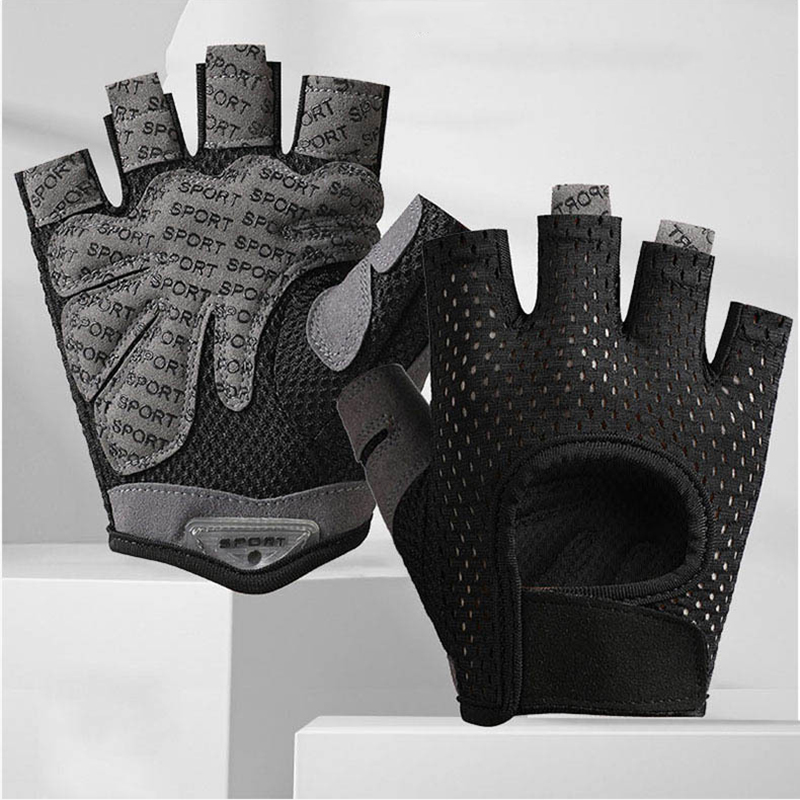 Workout Glove Gym - 夏手袋フィットネス通気性日焼け防止サイクリングハーフフィンガーグローブジムノンスリップ男性女性ハイキング重量挙げ手袋