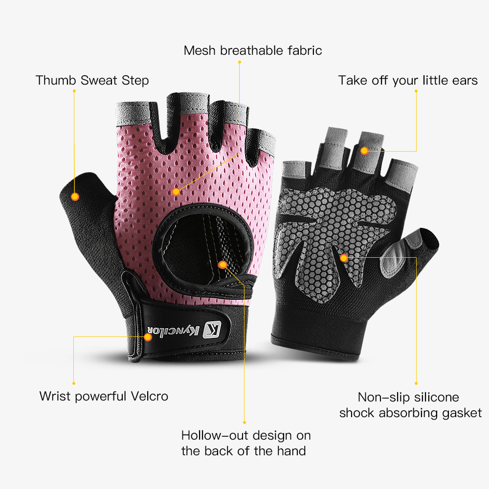 ハーフフィンガーグローブジムフィットネス滑り止め女性男性ゲル - Workout Glove Gym のレビューと価格