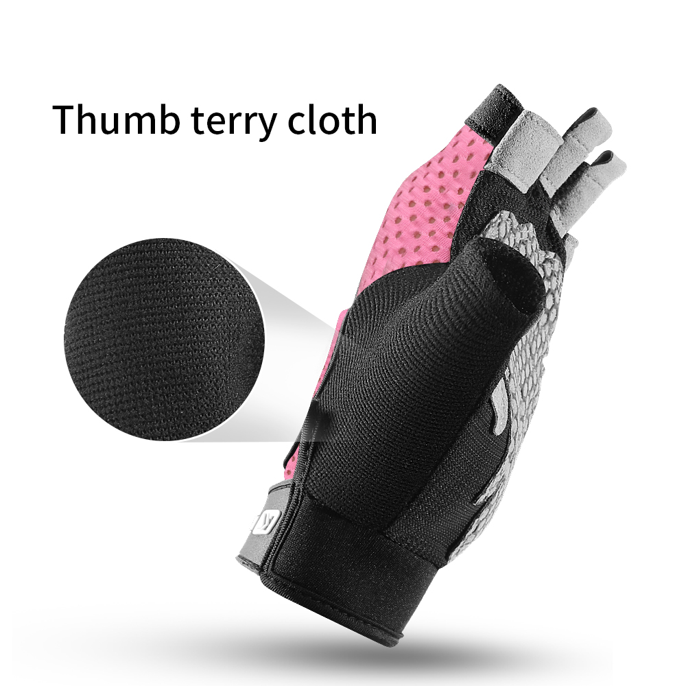 ハーフフィンガーグローブジムフィットネス滑り止め女性男性ゲル - Workout Glove Gym のレビューと価格