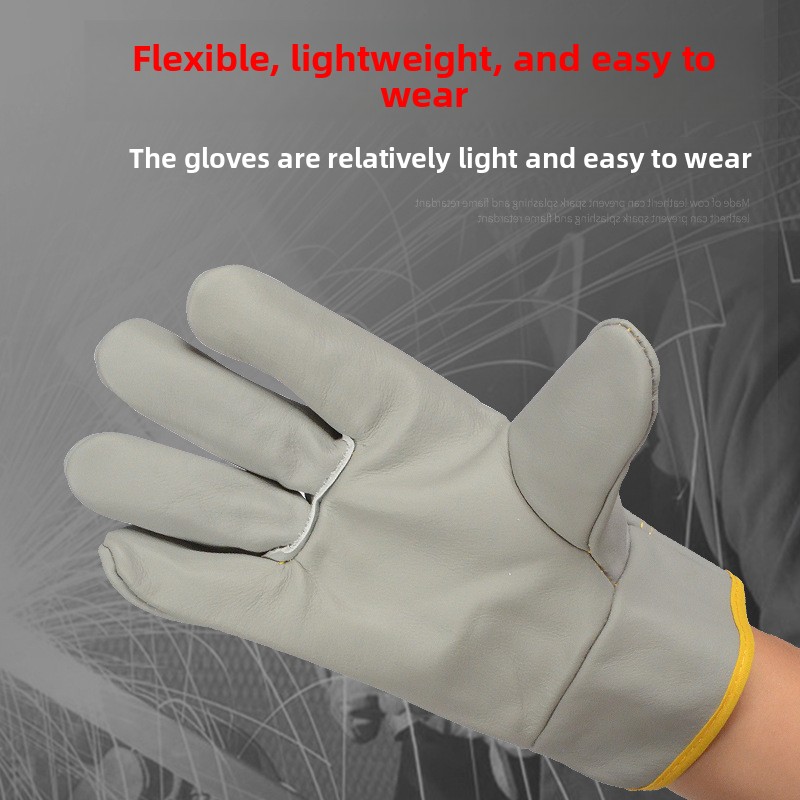 牛革溶接用手袋 - ショートカフ＆厚手革製耐熱安全手袋（溶接 - Heat Resistant Glove のレビューと価格