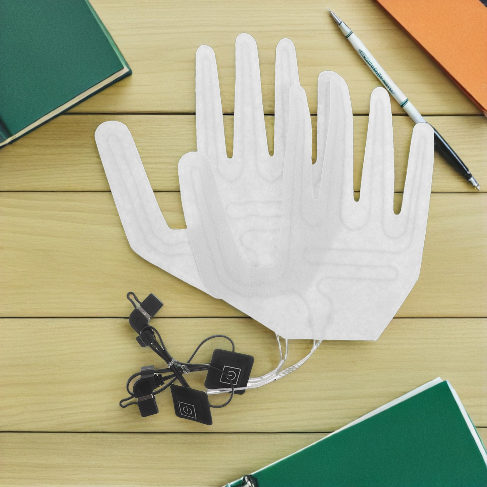充電式ヒーター内蔵グローブ用パッド2個セット。スキーやサイク - Cycling Glove Padded のレビューと価格