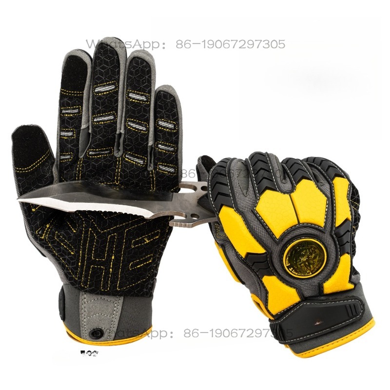 耐切創性PVC、耐摩耗性TPRパッチ、メカニカルタッチスクリ - Cut Resistant Glove のレビューと価格