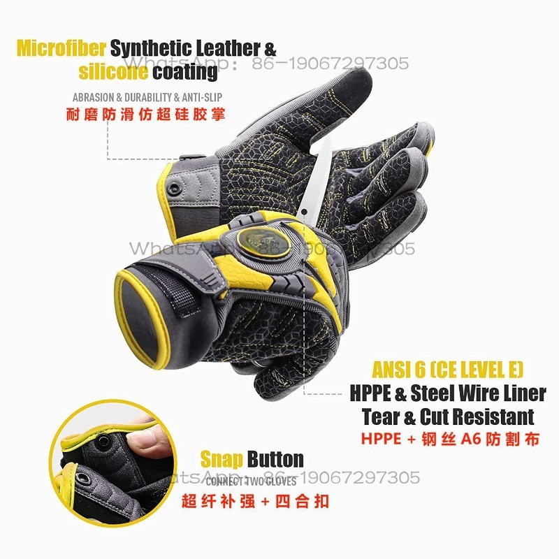 耐切創性PVC、耐摩耗性TPRパッチ、メカニカルタッチスクリ - Cut Resistant Glove のレビューと価格