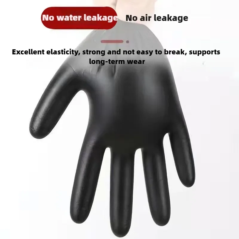 使い捨て手袋 ブラック 家庭用ニトリル手袋 耐久性のあるキッ - Nitrile Mechanic Glove のレビューと価格