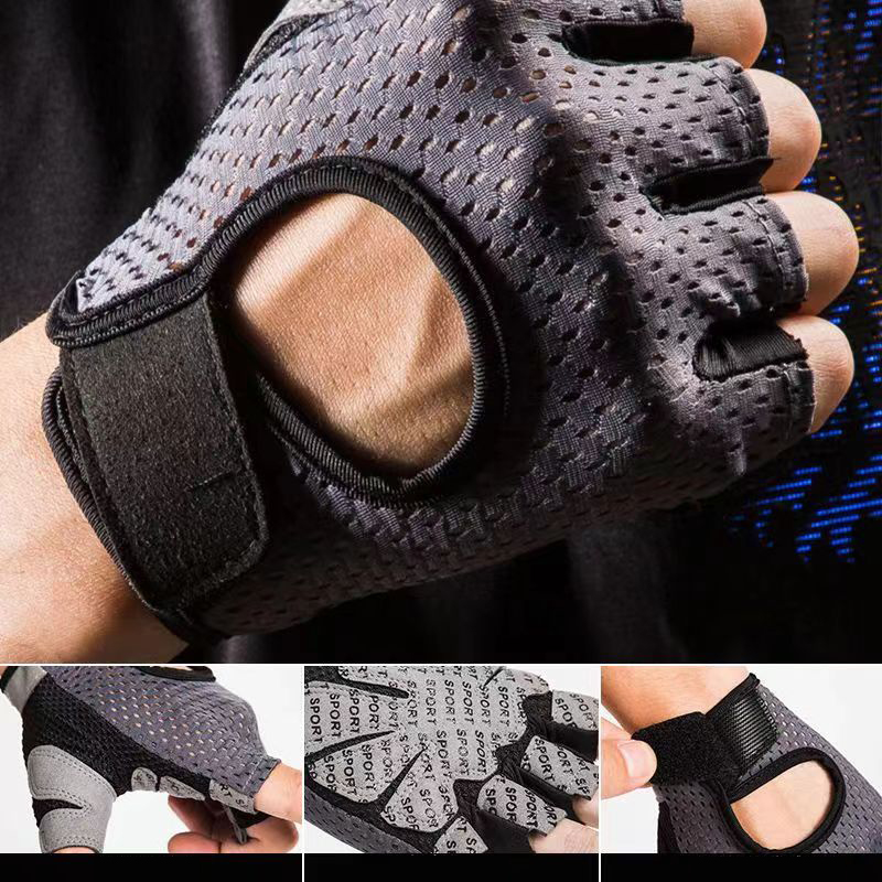 夏手袋フィットネス通気性日焼け防止サイクリングハーフフィンガ - Workout Glove Gym のレビューと価格