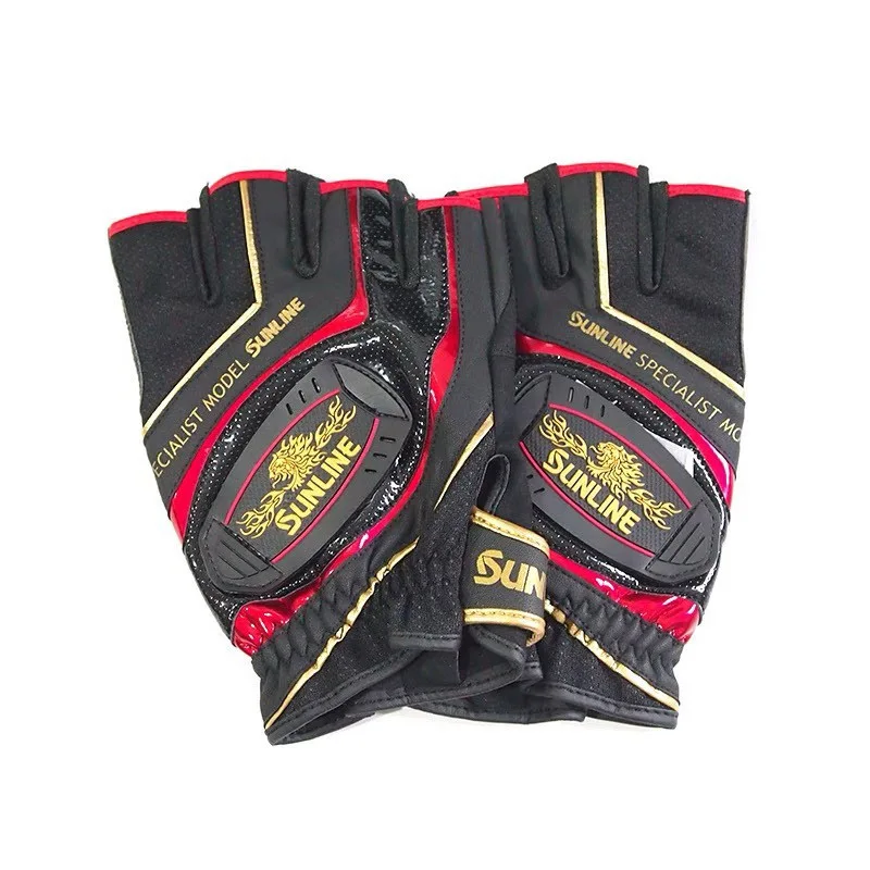2023 新サンライン男性革アンチスリップ 3/5 ハーフフ - Cycling Glove Padded のレビューと価格