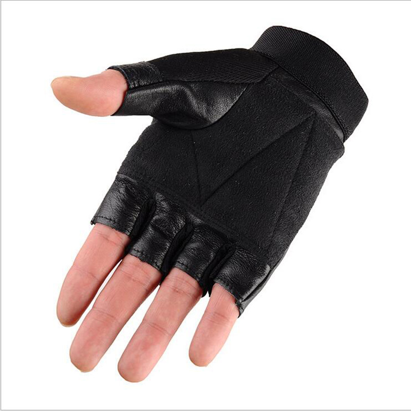 ハーフフィンガーレザーフィットネスグローブ,ブラックリベット - Workout Glove Gym のレビューと価格