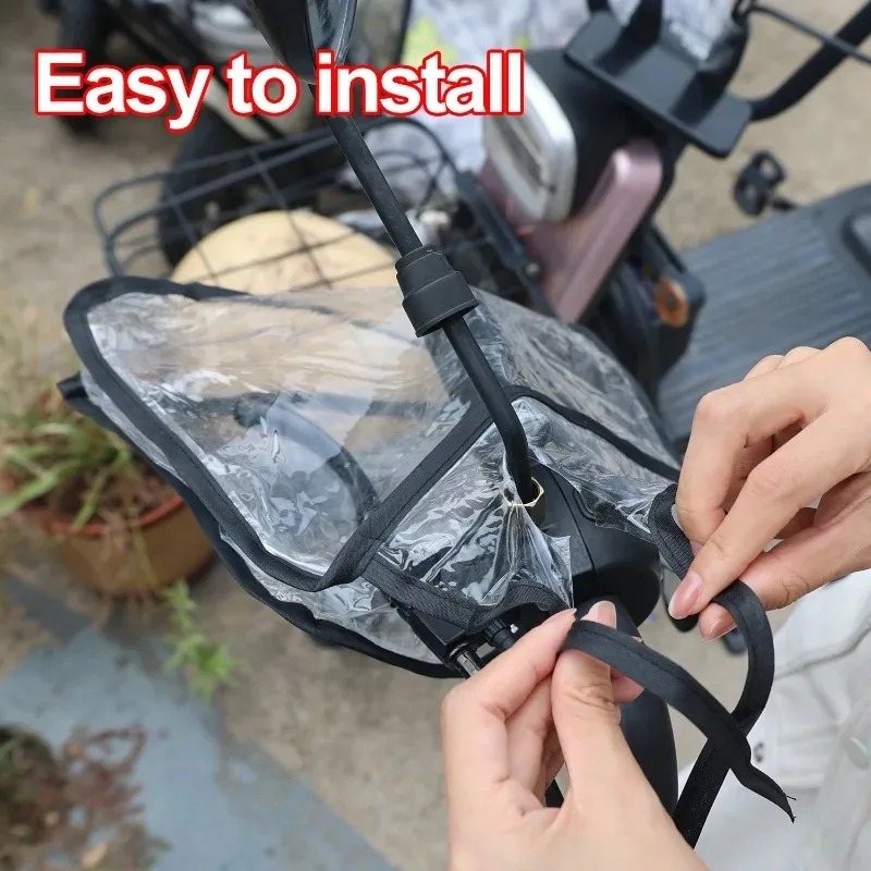 冬防水オートバイハンドルバースリーブ用品ハンドルカバーマフア - Heat Resistant Glove のレビューと価格