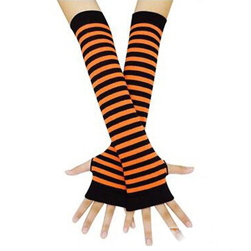 女性と女の子の長袖ニットアームカバー、肘ミトン、指なしグロー - Fingerless Glove Knit のレビューと価格
