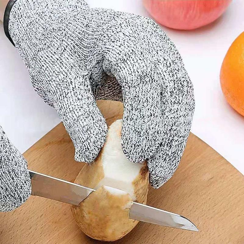 レベル 5 カットプルーフ刺しにくいワイヤー金属手袋キッチン - Cut Resistant Glove のレビューと価格
